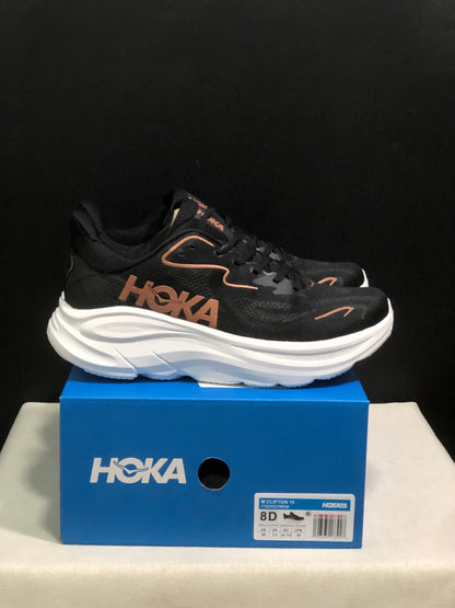 Hoka One One Clifton 10 Fashion Shoes Sneakers Black/White