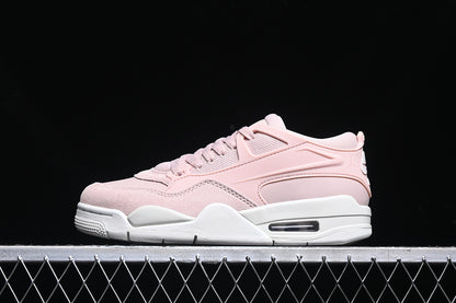 Nike Air Jordan 4 Remastered White Sole Pink Sneakers