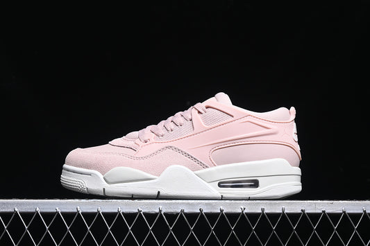 Nike Air Jordan 4 Remastered White Sole Pink Sneakers