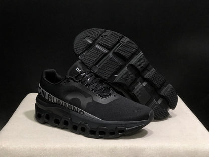 On Running Cloudmonster 2 Shock-Absorbing And Breathable Black Running Shoes