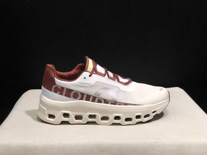 On Running Cloudmonster CNY Shock-Absorbing And Anti-Slip Sports Shoes Year Of The Dragon Special Edition Reddish Brown/White