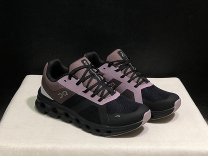 On Running Cloudrunner Anti-Slip Sports Running Shoes Black/Grape