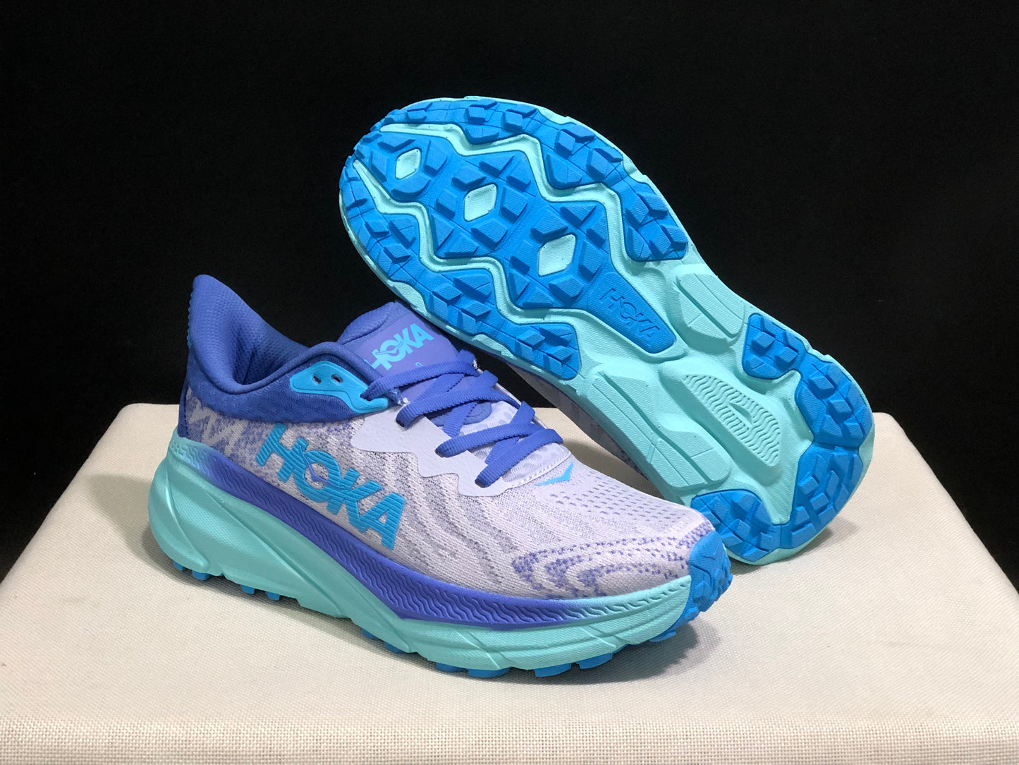 Hoka One One Challenger 7 Shock-absorbing Breathable Running Shoes Sneakers Light Purple