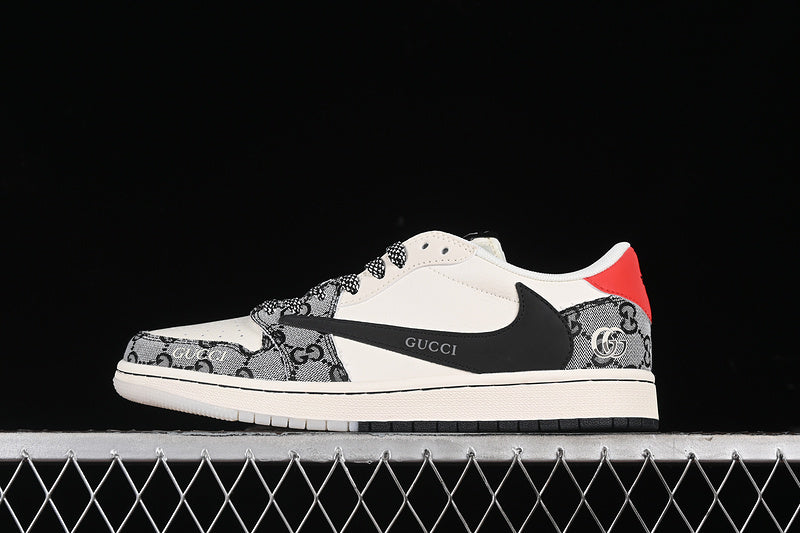 Nike Air Jordan 1 Low OG SP Travis Scott Fragment Design White Black Grey Sneakers