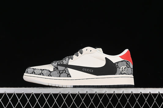 Nike Air Jordan 1 Low OG SP Travis Scott Fragment Design White Black Grey Sneakers