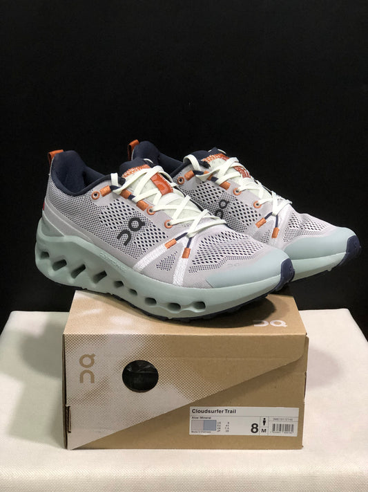 On Running Cloudsurfer Trail Waterproof Comfortable And Breathable Running Shoes Aloe/Mineral