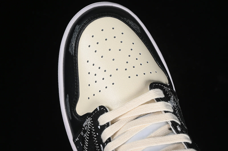 Nike Air Jordan 1 Low Black White Grey Sneakers
