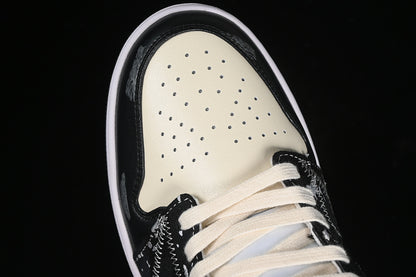 Nike Air Jordan 1 Low Black White Grey Sneakers