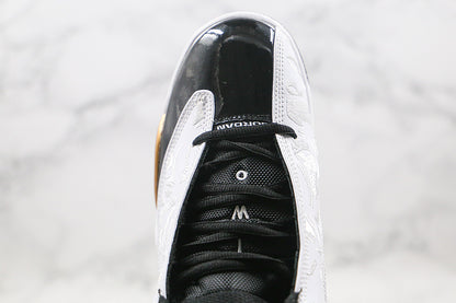 Nike Jordan Dub Zero Black White Metallic Gold Sneakers