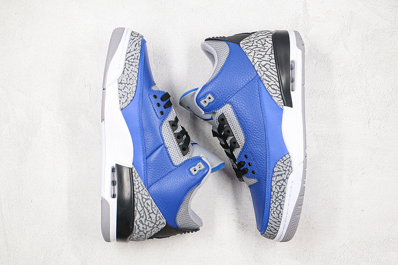 Nike Air Jordan 3 Varsity Royal Cement Sneakers