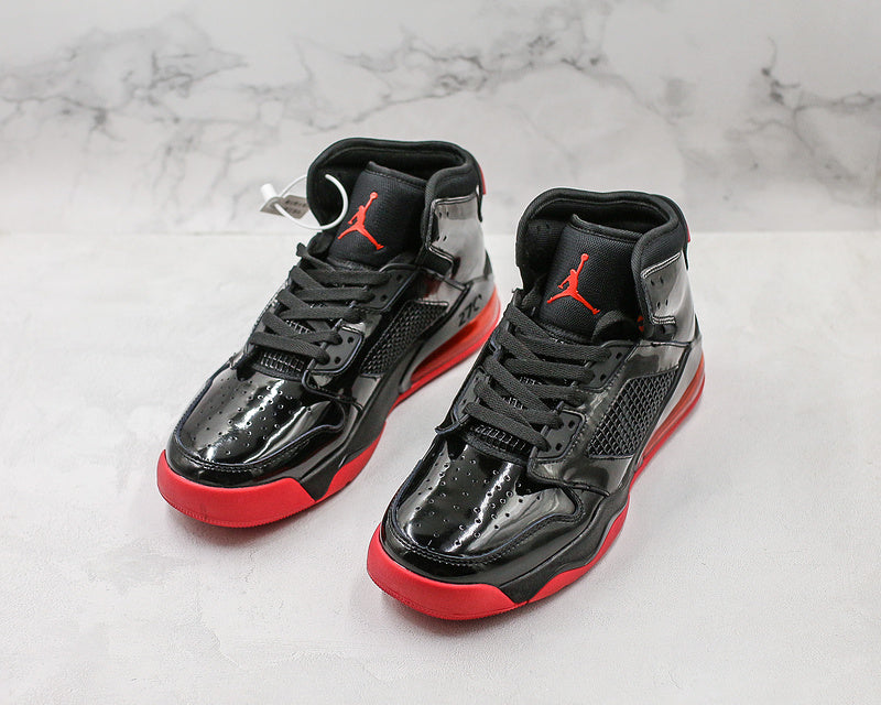 Nike Air Jordan Mars 270 Patent Bred Red Black Sneakers