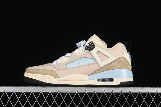 Nike Air Jordan Spizike Low Blue Brown Khaki Sneakers