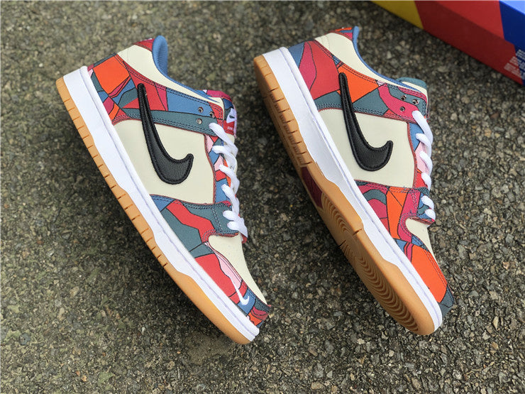 Nike SB Dunk Low Parra Abstract Art Fireberry Black Sneakers
