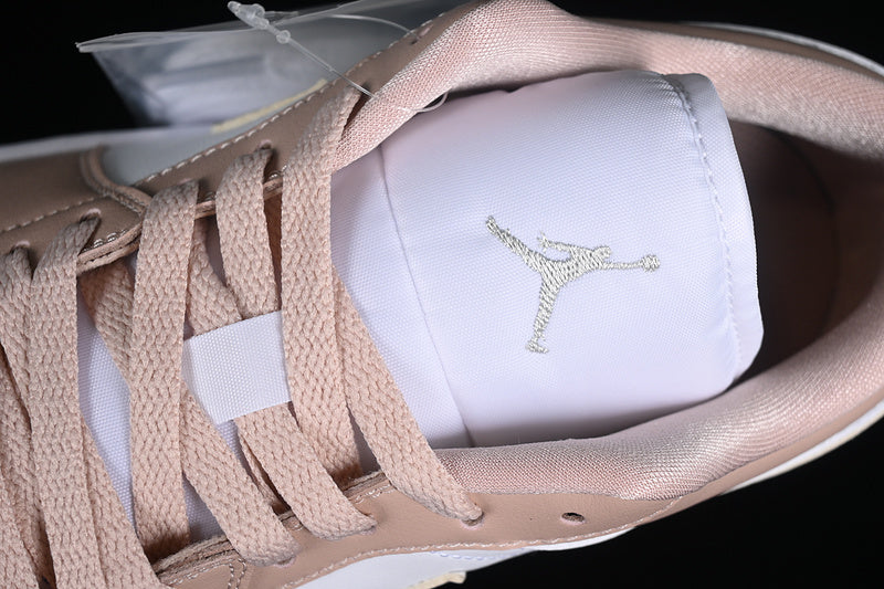 Nike Air Jordan 1 Low White Particle Beige Sneakers