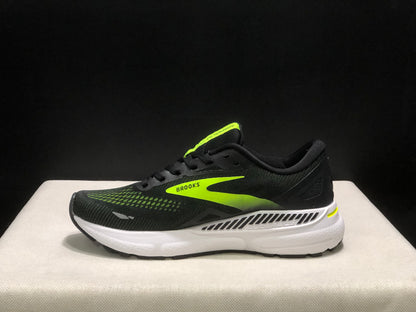 Brooks Adrenaline GTS 23 Shock-absorbing Wear-resistant Low-top Running Shoes Black/Green