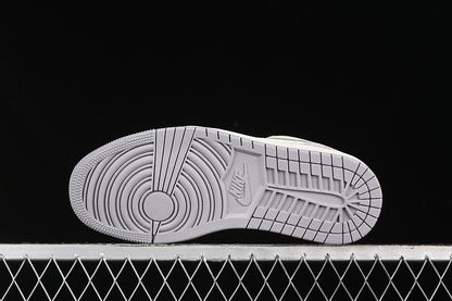 Nike Air Jordan 1 Low White Grey Green Sneakers