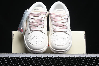 Nike Air Jordan SB Dunk Low Supreme White Sneakers