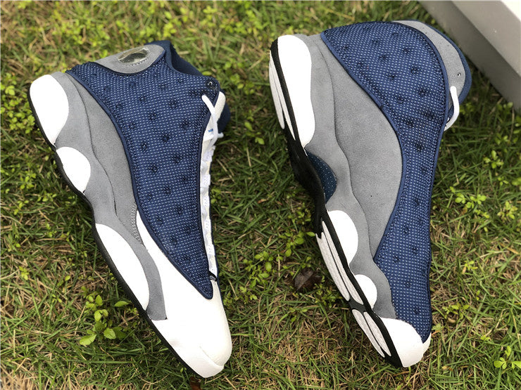 Nike Air Jordan 13 Retro Flint Blue White Sneakers