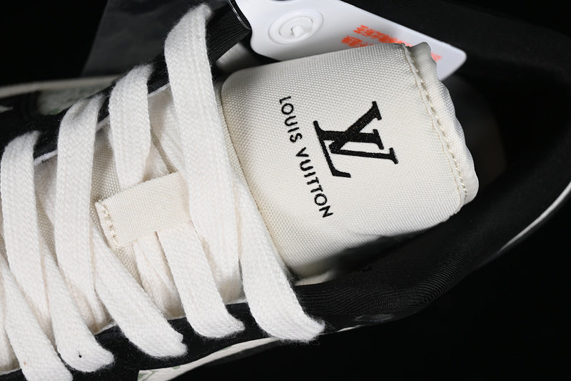 Nike Air Jordan 1 Low LV White Printing Black Sneakers