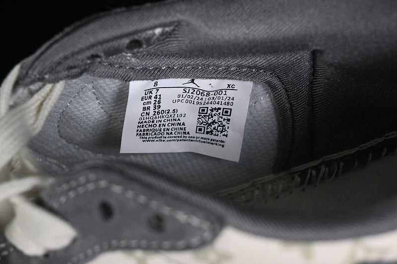 Nike Air Jordan 1 Low LV Travis Scott Fragment Design OG SP White Grey Sneakers