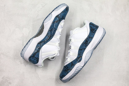 Nike Air Jordan 11 Retro Low Navy Snakeskin Sneakers