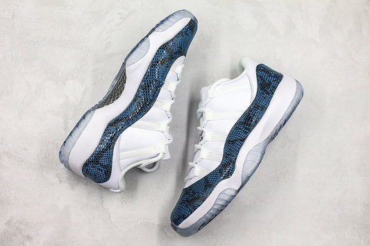 Nike Air Jordan 11 Retro Low Navy Snakeskin Sneakers