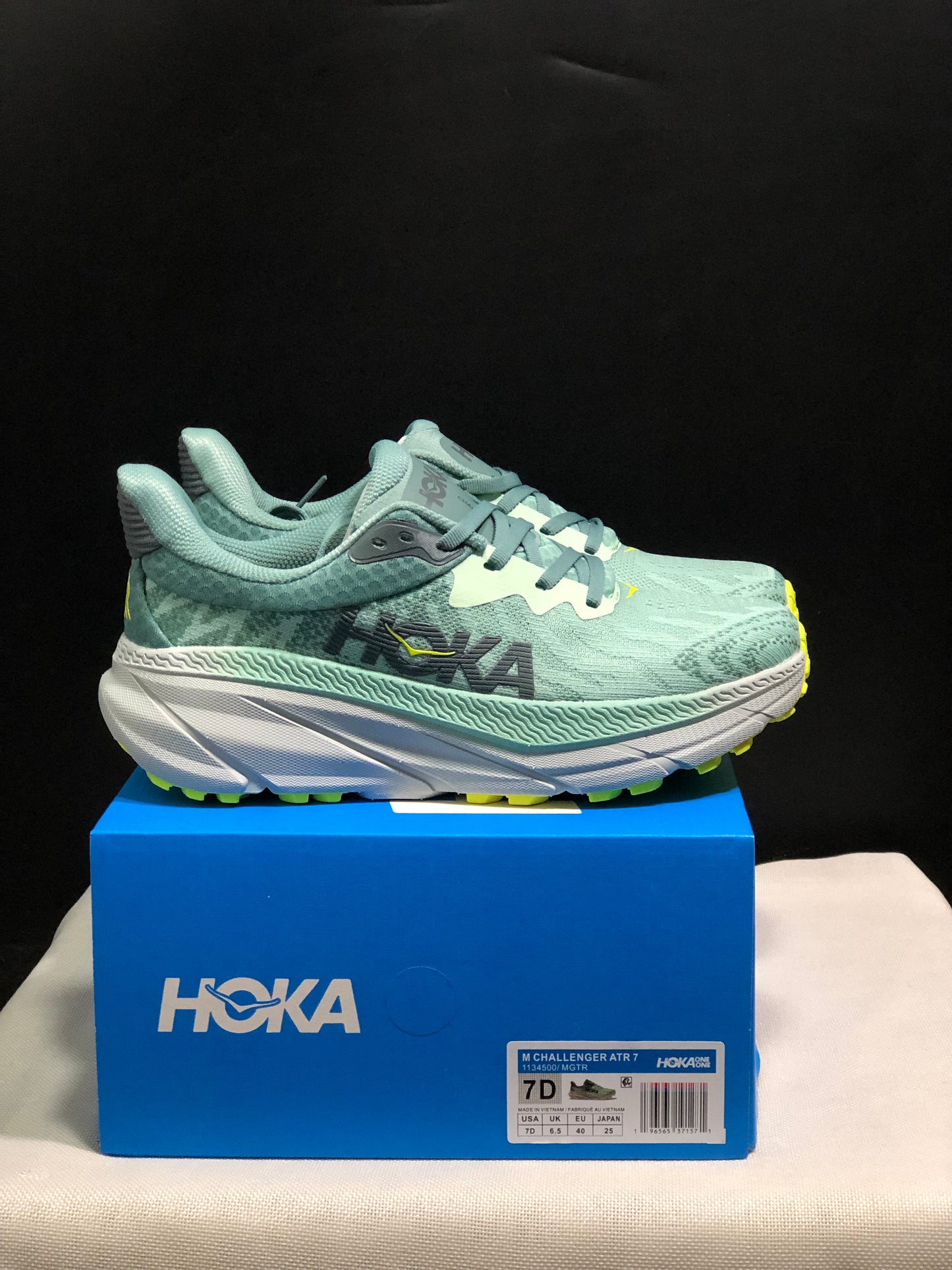 Hoka One One Challenger 7 Shock-absorbing Breathable Running Shoes Sneakers Teal