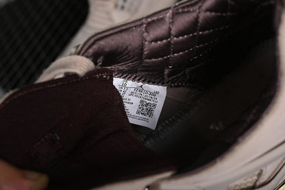 A Ma Maniere Nike Air Jordan 4 Retro Fossil Stone Pewter Burgundy Crush Sneakers