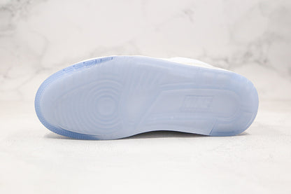 Nike Air Jordan 3 Retro Pure White Cement Transparent Sole Sneakers