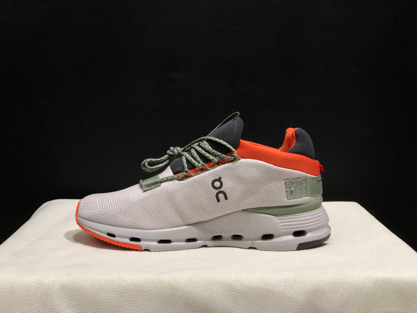 On Running Cloudnova Lightweight Sports Casual Shoes Silver/Orange