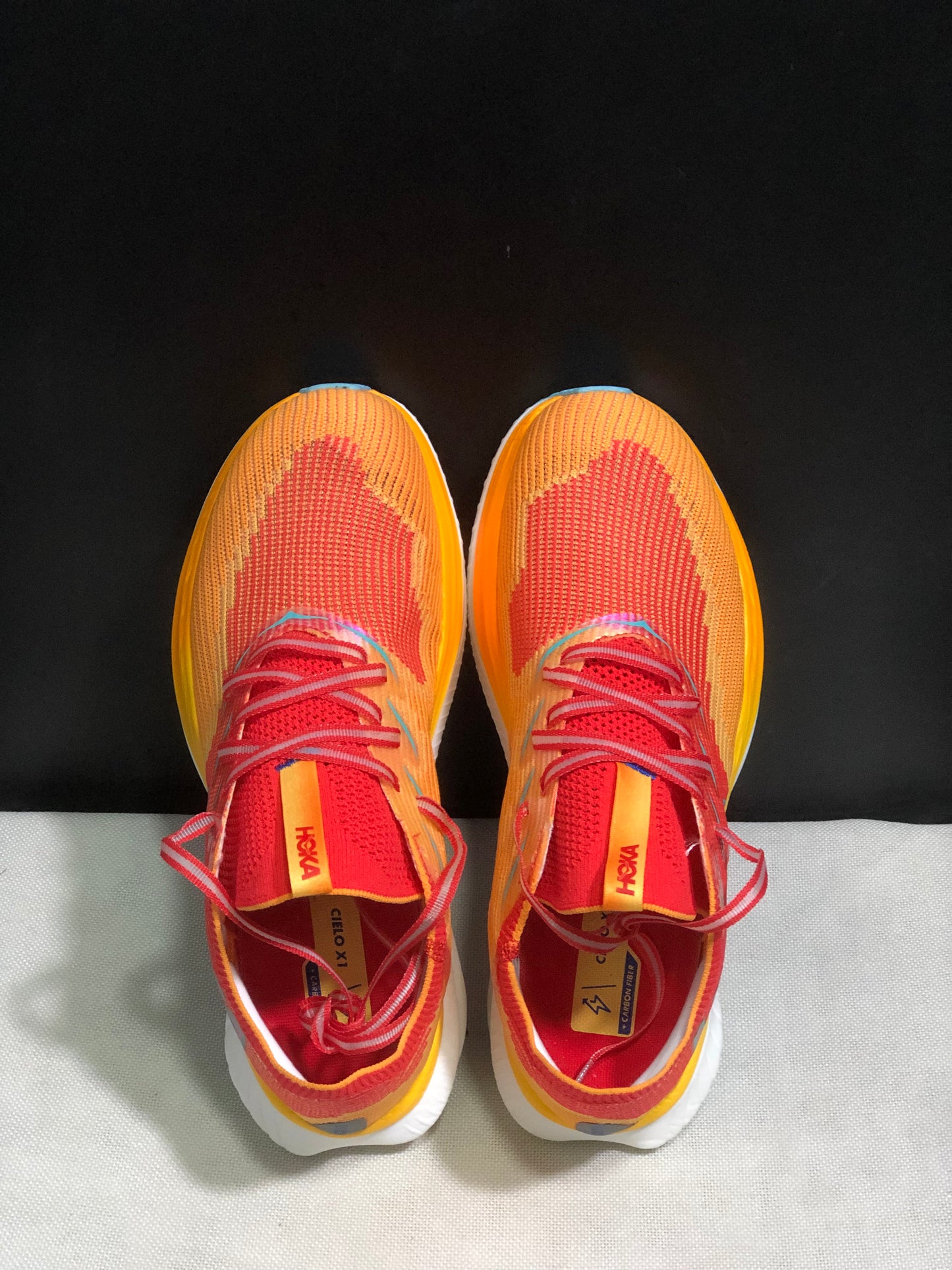 Hoka One One Cielo X1 Comfortable Casual Running Shoes Sneakers Orange