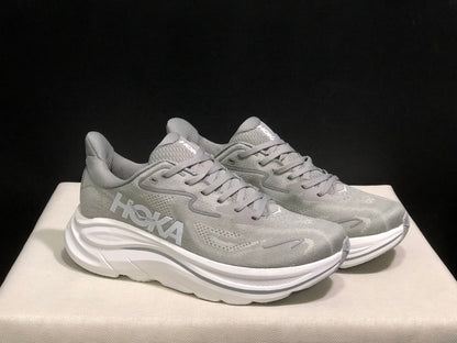 Hoka One One Clifton 10 Fashion Shoes Sneakers Gray