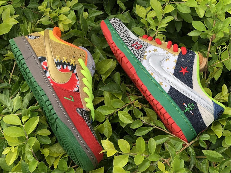Nike Dunk Low SB What The Dunk Multicolor Sneakers
