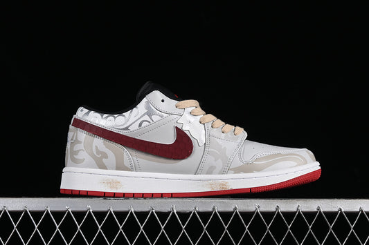 Nike Air Jordan 1 Low Auspicious Clouds Grey Sneakers