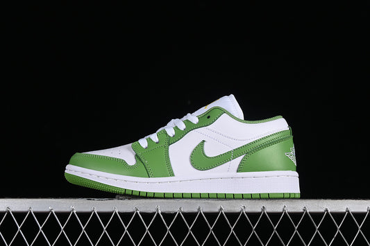 Nike Air Jordan 1 Low White Green Sneakers