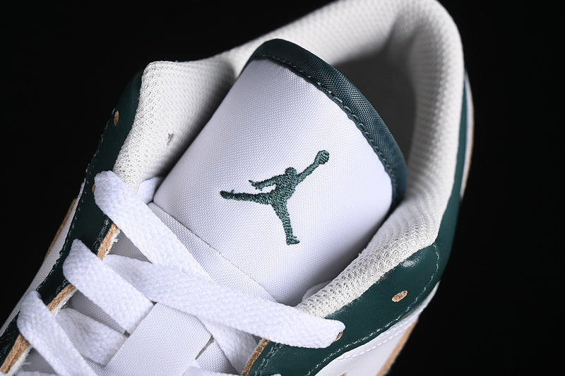 Nike Air Jordan 1 Low White Sail Oxidized Green Sneakers