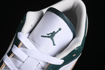 Nike Air Jordan 1 Low White Sail Oxidized Green Sneakers