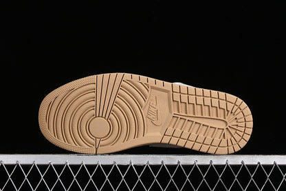 Nike Air Jordan 1 Low LV Khaki Pattern White Sneakers