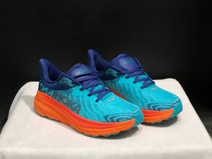 Hoka One One Challenger 7 Shock-absorbing Breathable Running Shoes Sneakers Blue