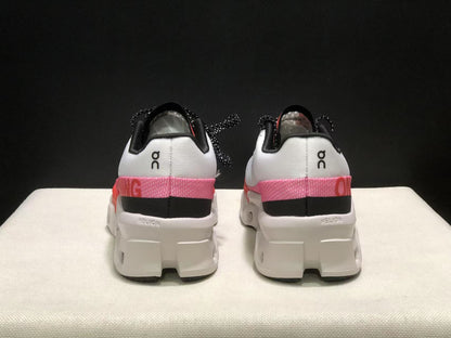 On Running Cloudmonster 2 Shock-Absorbing And Breathable Running Shoes Grayish-White/Rose