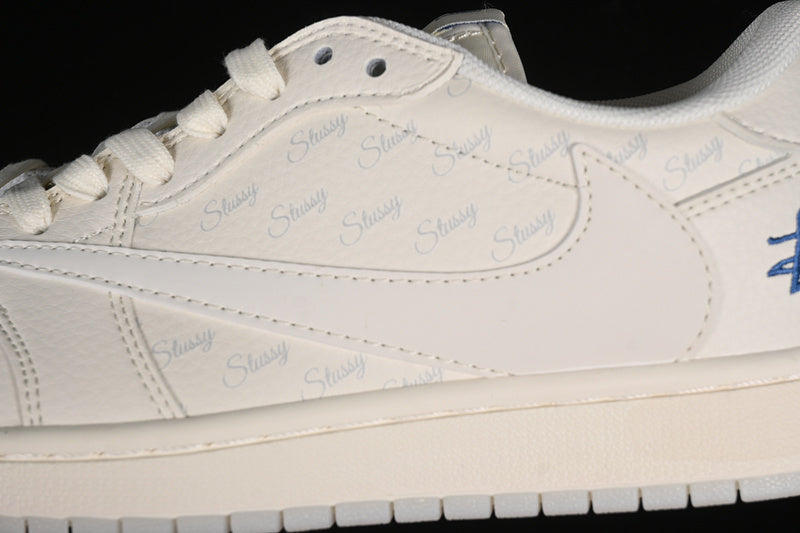 Nike Air Jordan 1 Low OG SP Off-White Travis Scott Fragment Design White Sneakers