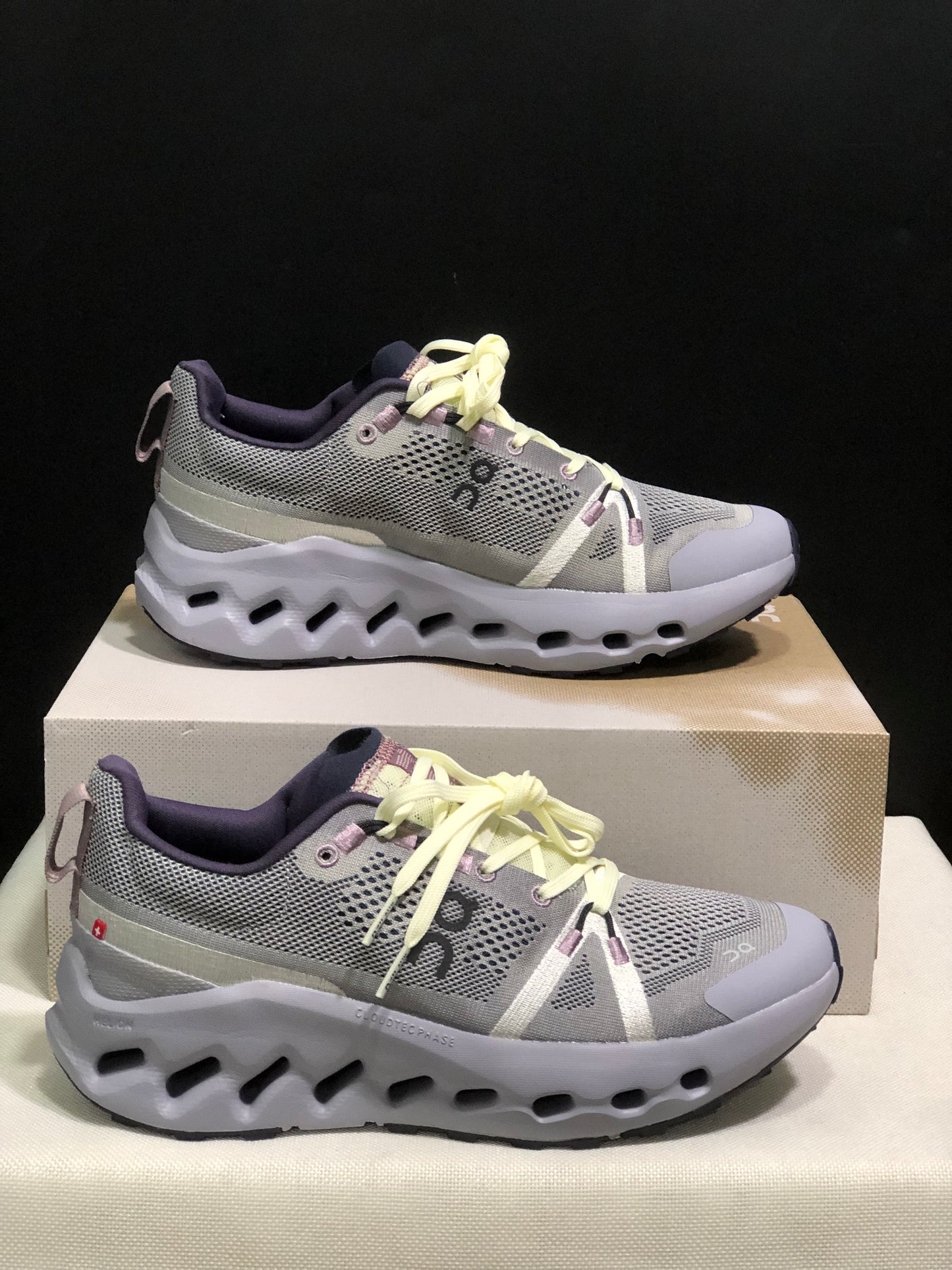On Running Cloudsurfer Trail Waterproof Comfortable And Breathable Running Shoes Seedling/Lilac
