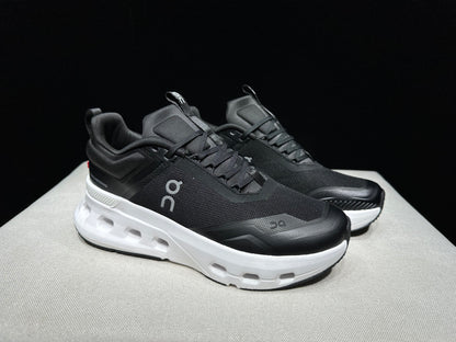 On Running Cloudnova X Comfortable Anti-Slip Running Shoes Black/White