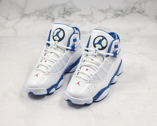 Nike Air Jordan 6 Rings White Navy Sneakers