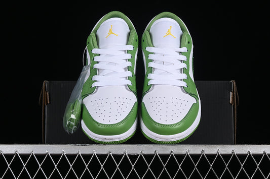 Nike Air Jordan 1 Low White Green Sneakers