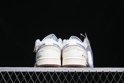 Nike Air Jordan 1 Low Phantom Coconut Milk Light Armory Blue Sneakers