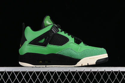 Nike Air Jordan 4 Retro Manila White Black Green Sneakers