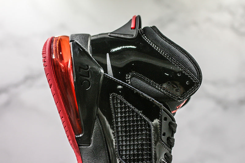 Nike Air Jordan Mars 270 Patent Bred Red Black Sneakers