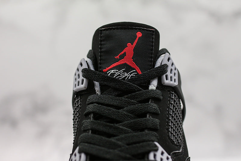 Nike Air Jordan 4 Retro Bred Reimagined Black Sneakers