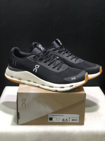 On Running Cloudnova Form 2 Fashionable Casual Running Shoes Black/Ivory